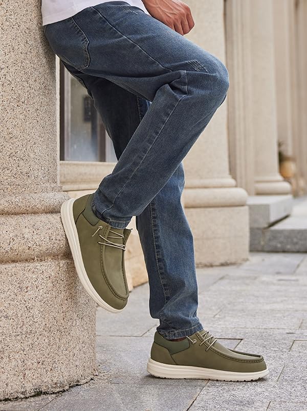 Image of FW FRAN WILLOR Mens Wide Shoes Width Toe Box Slip-on Loafers Casual Walking Shoes for Men