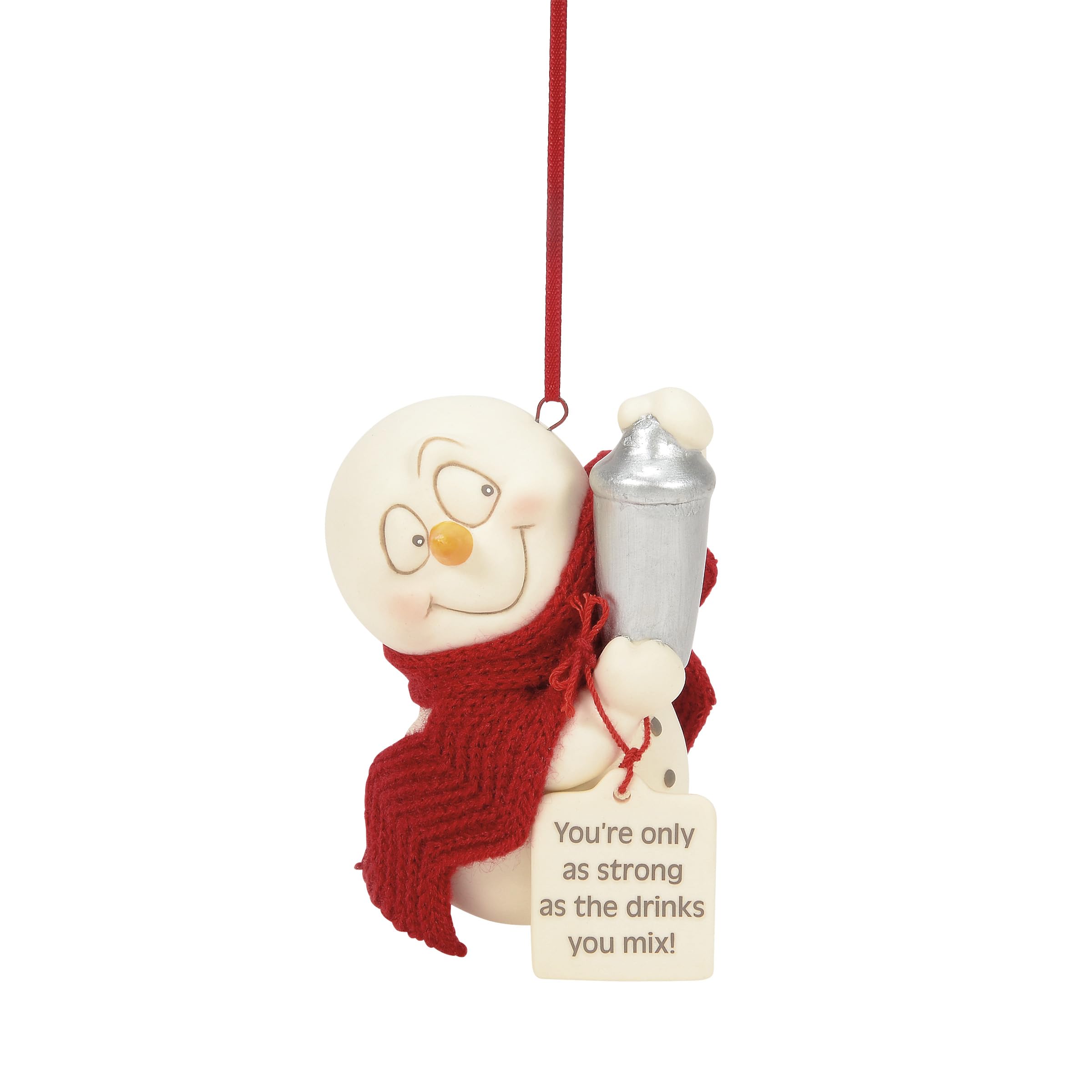 Suspension de Noël Snowpinions Department 56 figurine en porcelaine multicolore pour sapin