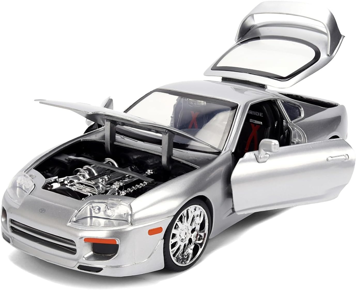 JDM Tuners - 1995 Toyota Supra (Silver) 1:24 Scale Diecast Vehicle