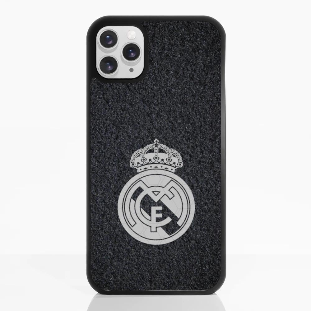 PHONECASES3D โ Phone Case compatible with Apple iPhone 11 Pro Max Real Madrid โ Black Background โ Patented 3D Effect Design โ Lightweight & Durable Protection โ Black