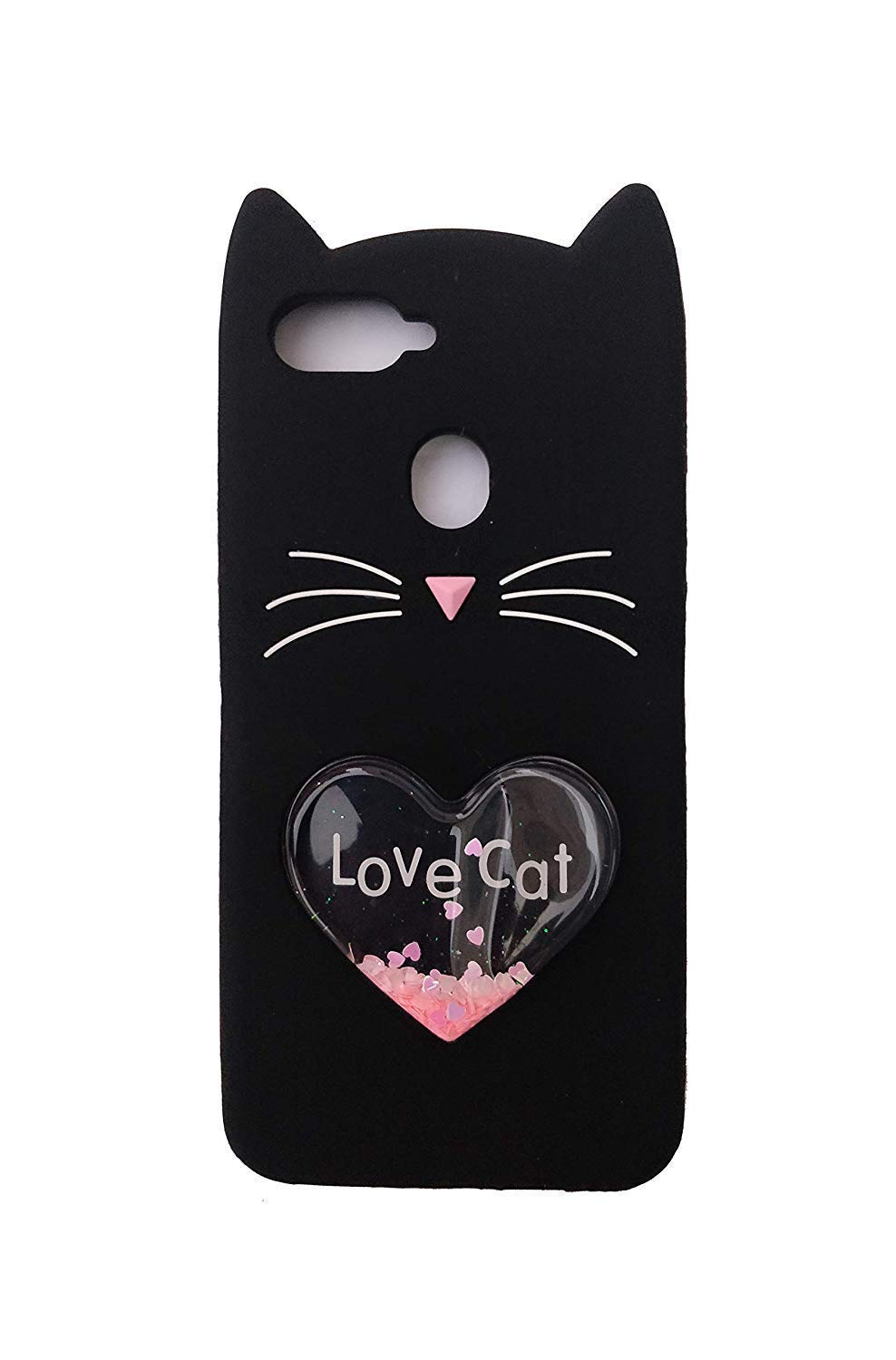 Yes2good Cute 3d Printed Smiley Love Cat Hello Kitty With Heart Design Back Case Cover For Honor 9n Black Buy Online In Aruba At Desertcart Productid