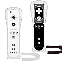 Vista 27 de Yosikr Controller for Wii, Remote Controller for Wii with Silicone Case and Wrist Strap Compatible for Wii/Wii U (2 Pack, White and White)