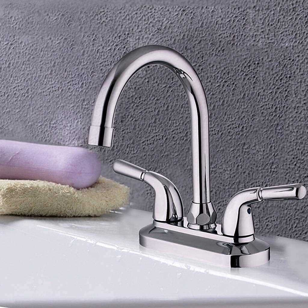 Faucet Kitchen Tap Quality Single Level Chrome Finish Pull Out Sprayer Kitchen Sink Mixer Tap,Hot&Cold Water Mixer Kitchen Taps(Section a)