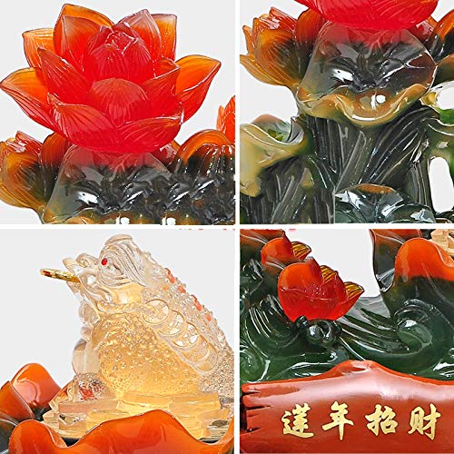 Crapaud Feng Shui doré pour harmoniser l'espace de bureau