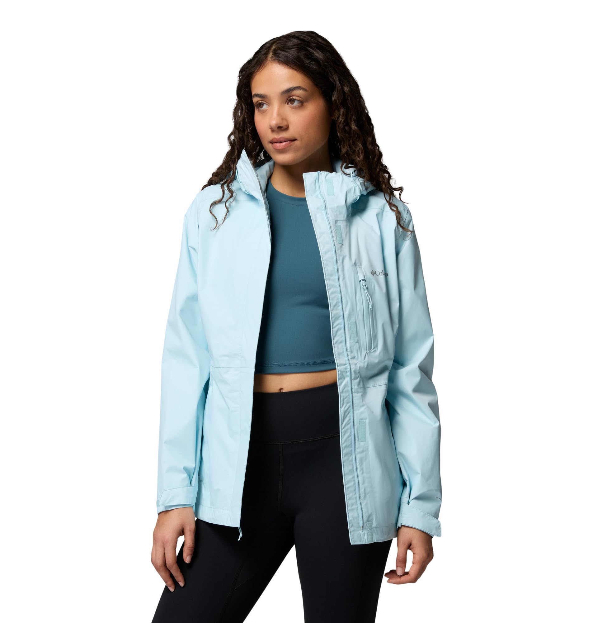 Columbia Pouring Adventure III Jacket, Veste De Pluie Imperméable pour Femme