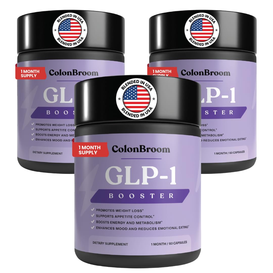 ColonBroom GLP-1 Weight Management Supplement for Women & Men - GLP1 Supports Gut Health, Metabolic Wellness & Appetite Regulation - Vegan, Gluten-Free Diet Capsules
