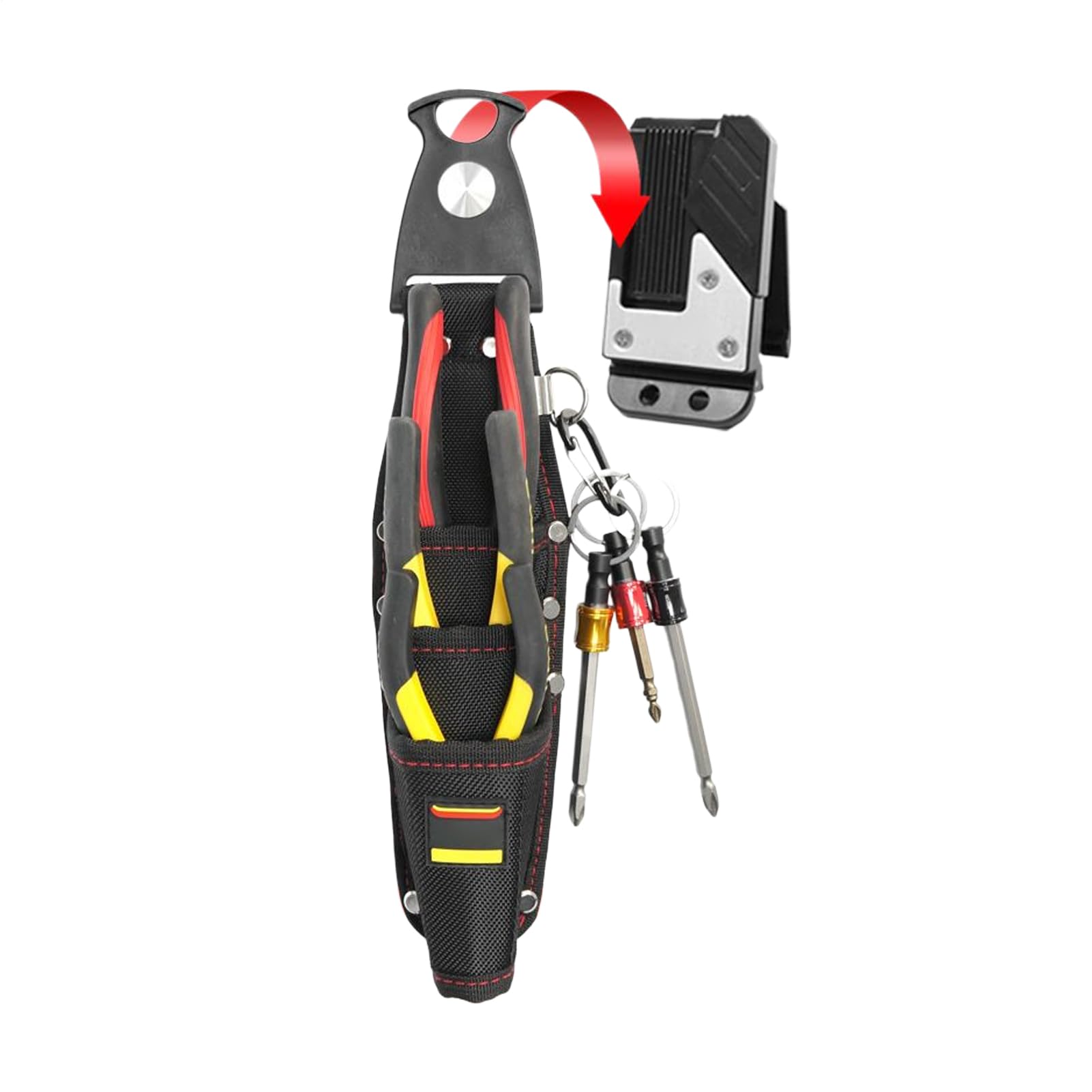 Pochette ceinture outils charpentier avec poche imperméable solide