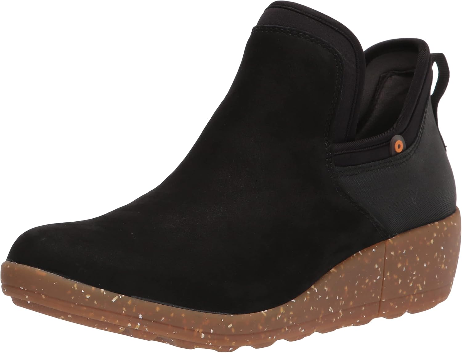 Bogs Women's Vista Wedge Open Bootie Snow Boot, Black, 6