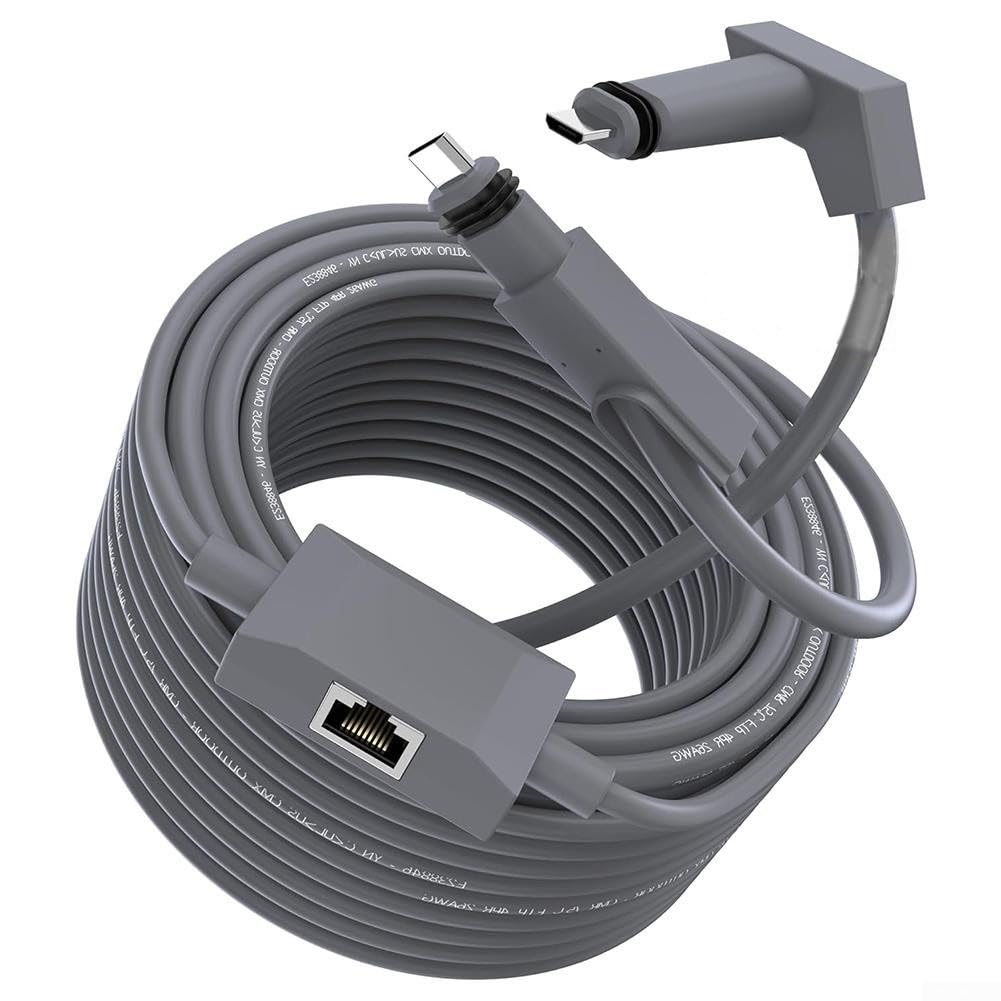 Adattatore Ethernet 2 in 1 per Starlink Gen 2, 46 m per cavo di prolunga RJ45 in TPE, trasferimento dati ad alta velocità per Internet stabile (10 m)