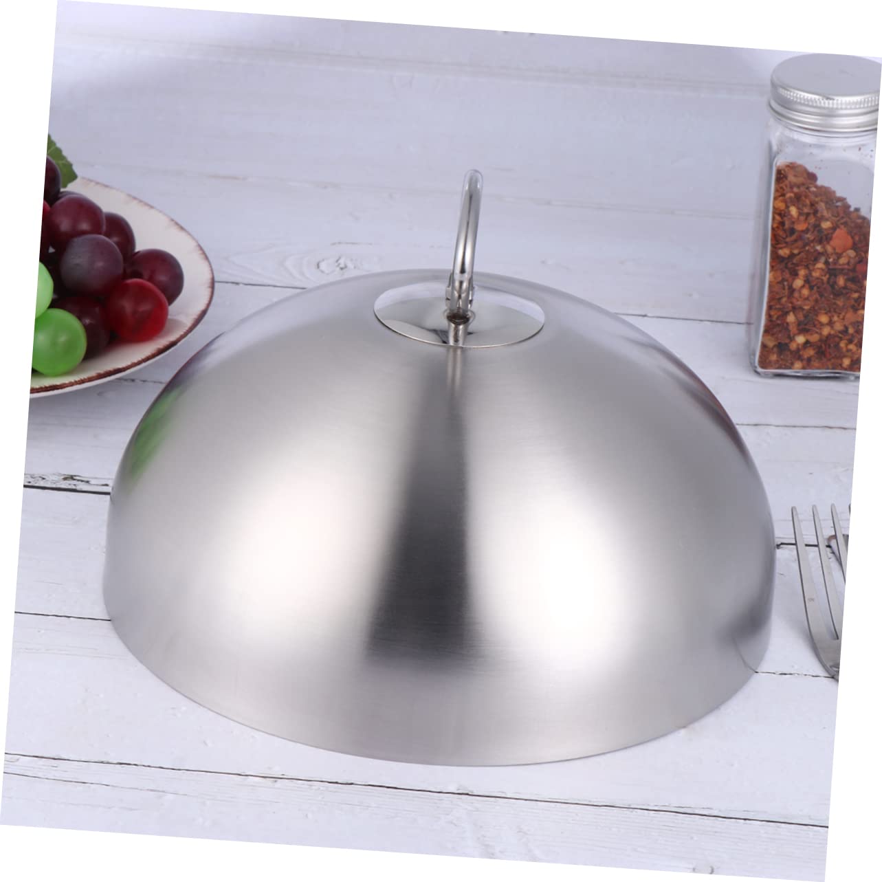 Coperchio di Cottura in Acciaio Inox Argento Manico