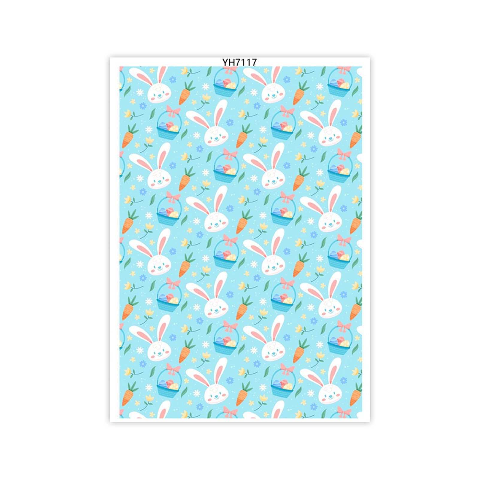 YWLUUOO Easters Colored Eggs Transfer Paper Water Soluble Clay Transfer Paper Decal for Clay Earrings Jewelry Making