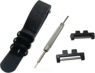 20mm 5 Ring Nylon Watch Band Strap GMWB5000 Metal Adapters Kit for Casio GShock G-Shock GMW-B5000
