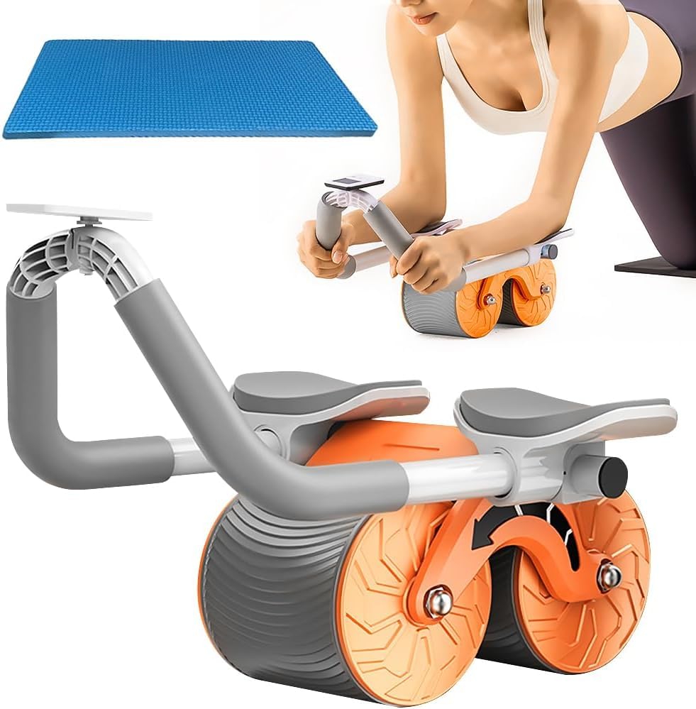 VETMOC Ab Roller Set with Handle and Silent Knee Pad Mat for Exercise Gym, Premium Abdominal Ab Roller with Phone Holder Ideal for Core workout, fitness & Exercise Home (Abs Roller Wheel) (B0CS6XP2J2) Amazon Price History, Amazon Price Tracker