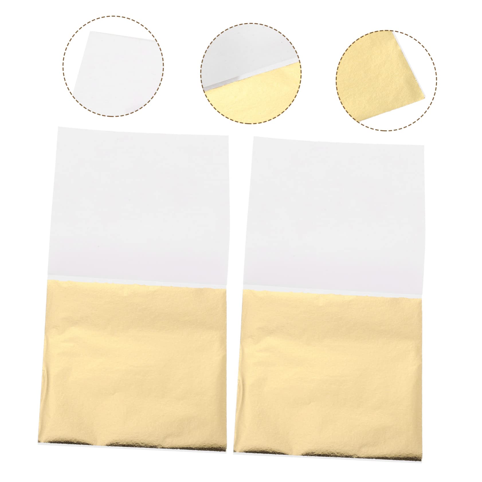 NUOBESTY 4 Sätze Nachahmung Von Goldfolienpapier Blattgold Für Kuchen Vergoldungskleber Rolf Zuckowski Weihnachten Dekoration Weihnachten Goldfolie Selber Machen Goldflocken 200 Blatt*4
