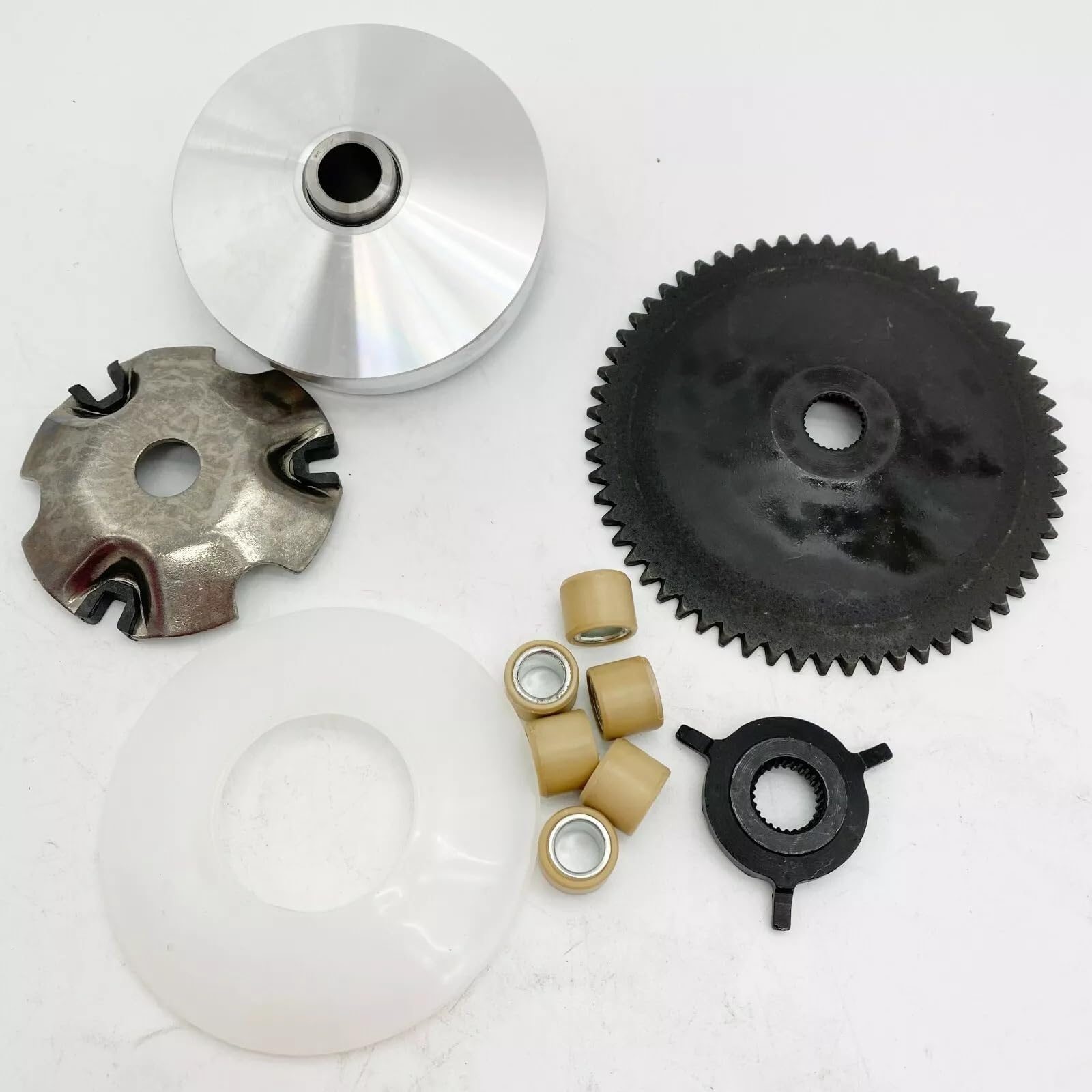 Conjunto de Pastillas Embrague y Correa transmisión para Scooter GY6 50CC o TaoTao Kazuma Sunl Roketa Go Kart Fácil de Instalar