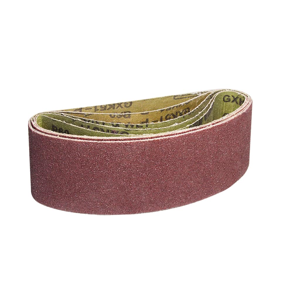 Pas szlifierski 20 sztuk 75x533mm taśma szlifierska różne opakowania 3x21 Cal szlifierka taśmowa z tlenku glinu grys 60 80 120 240 narzędzia do obróbki drewna