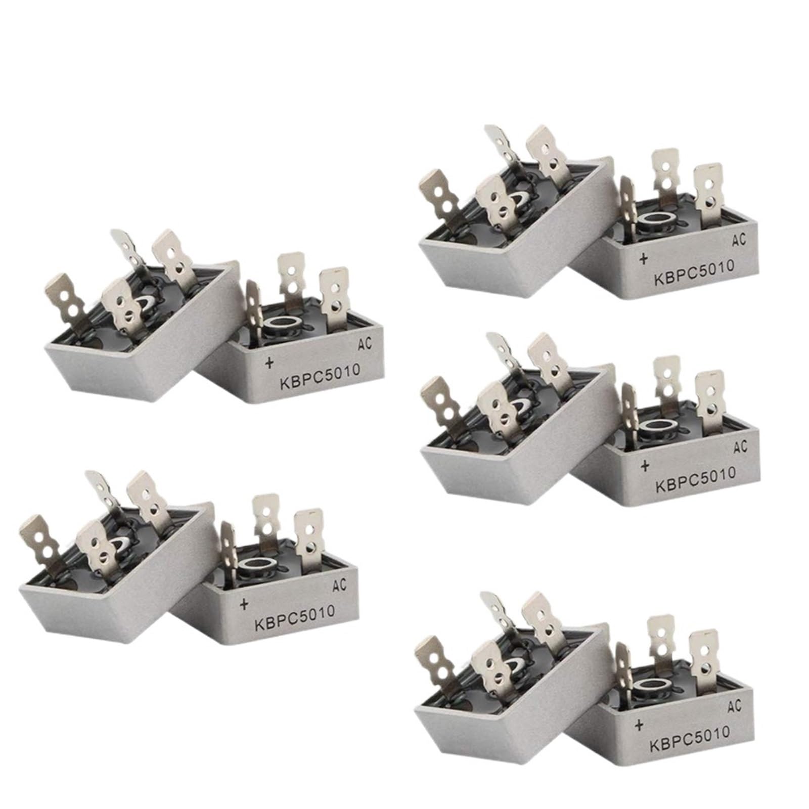 10 pz KBPC5010 Ponte diodi KBPC 5010 50A 1000V Ponti diodi Raddrizzatore 5010 Raddrizzatore di Potenza Componenti elettronici Kit diodi