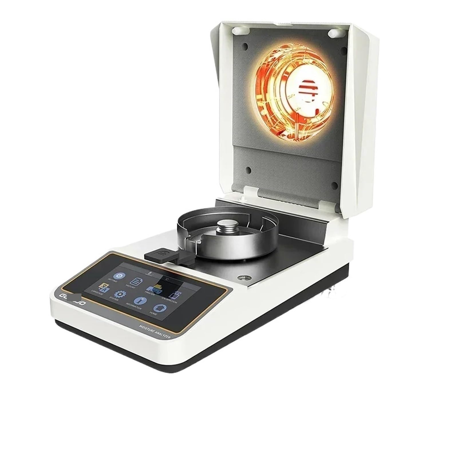 LNHHG Halogen Moisture Meter Analyzer Food Moisture Meter Plastic Particle Heating Halogen Moisture Meter 110g(110g 0.005g)
