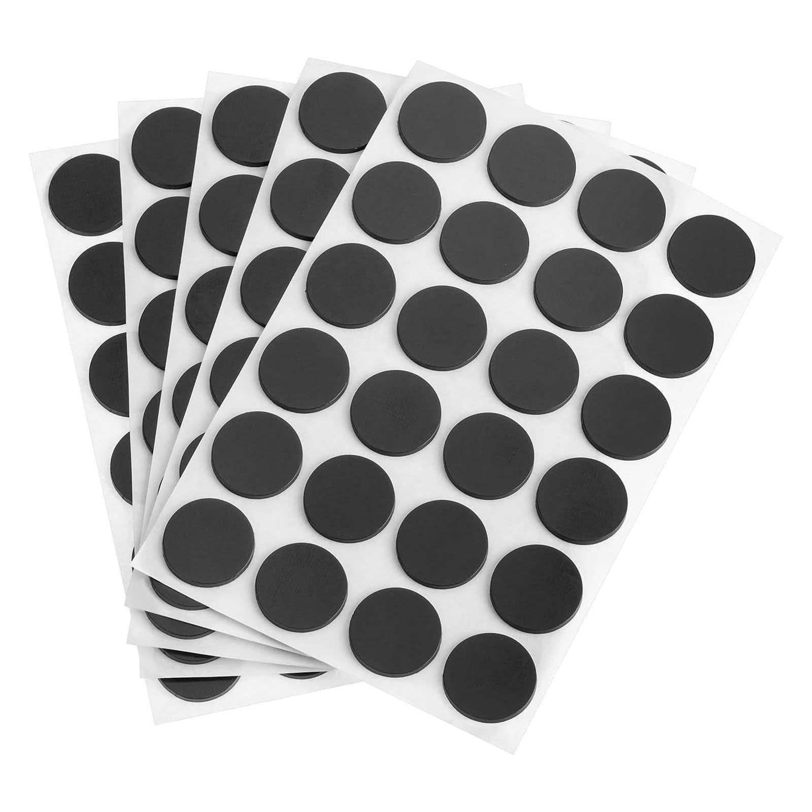 Wisfunlly 140 Pcs Adhesive Magnetic Discs, Round Magnets with Adhesive Backing, Magnetic Discs for DIY Crafts, Peel and Stick Magnetic Circles Fit Home Office School
