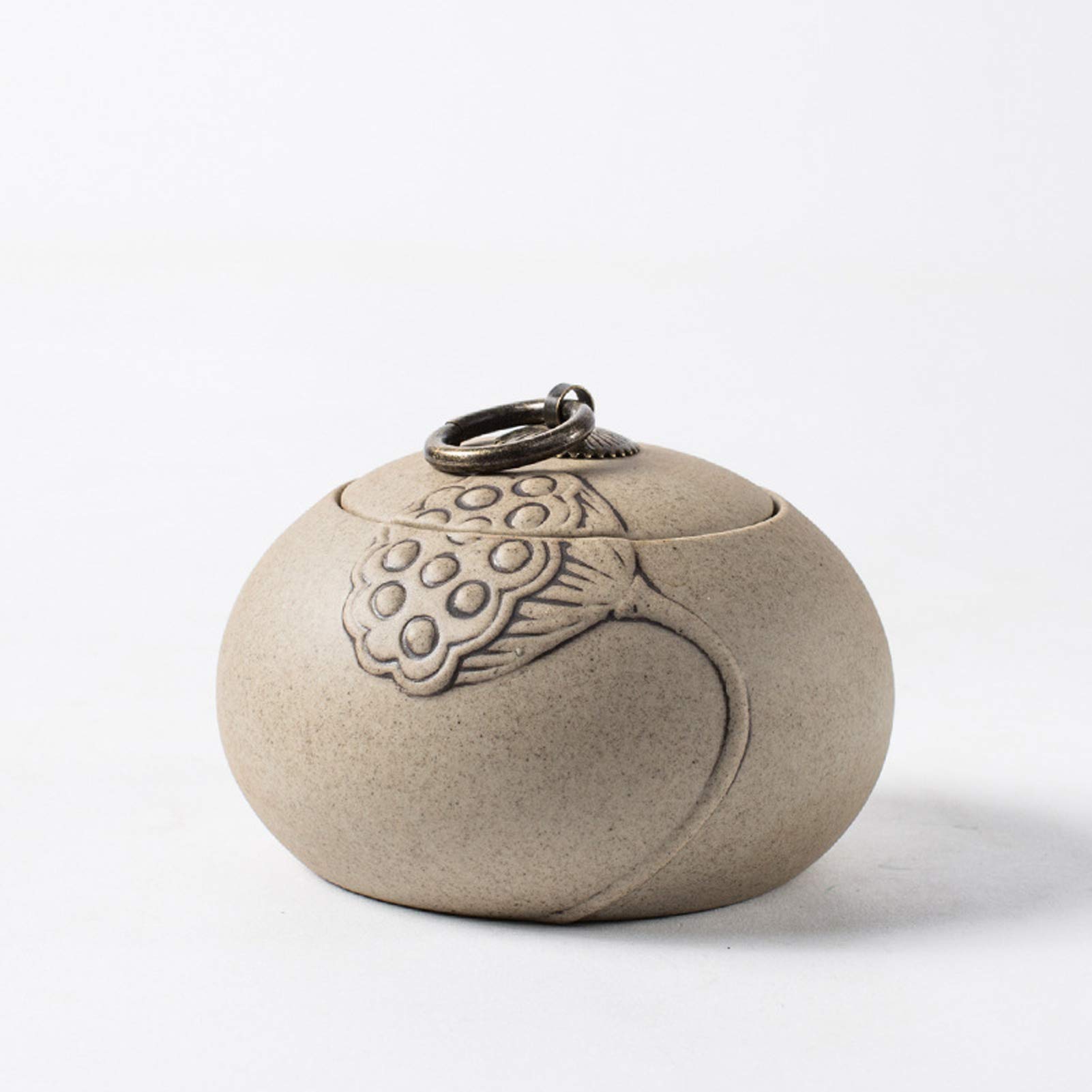 Uziqueif Handmade Ceramic Pet Cremation Urns Memorial Hall Ashes Casket Handmade Ceramic Keepsake Funeral Urn For Home Or Cemetery Dog Cat,R