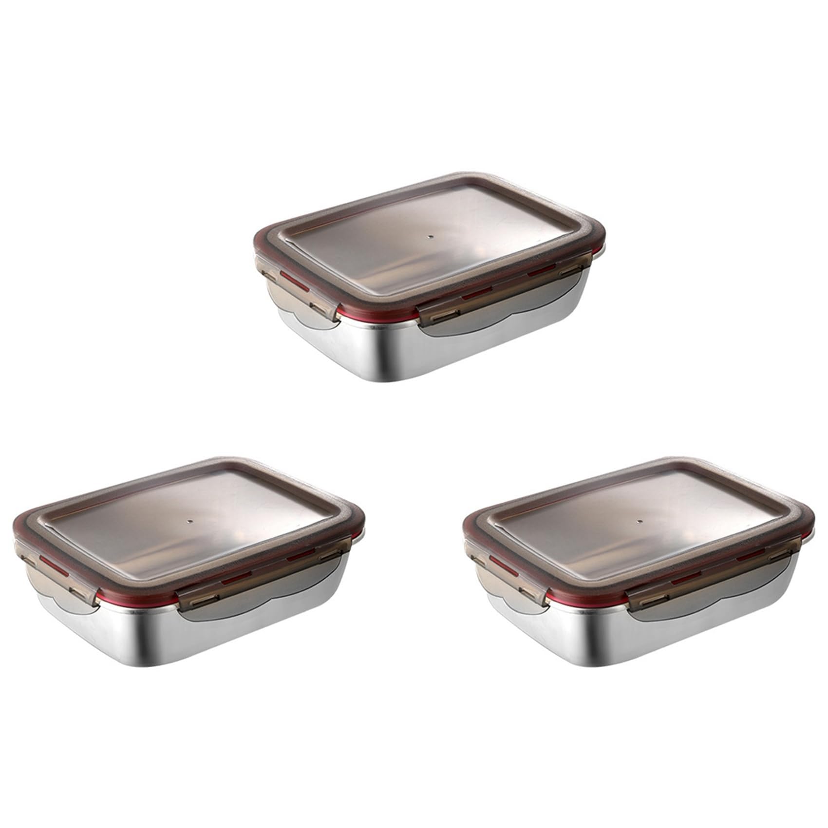 Hndhbfgrt 3X 220Ml Stainless Steel Lunch Box Sealed Food -Keeping Boxes Bento Container Lunch Container