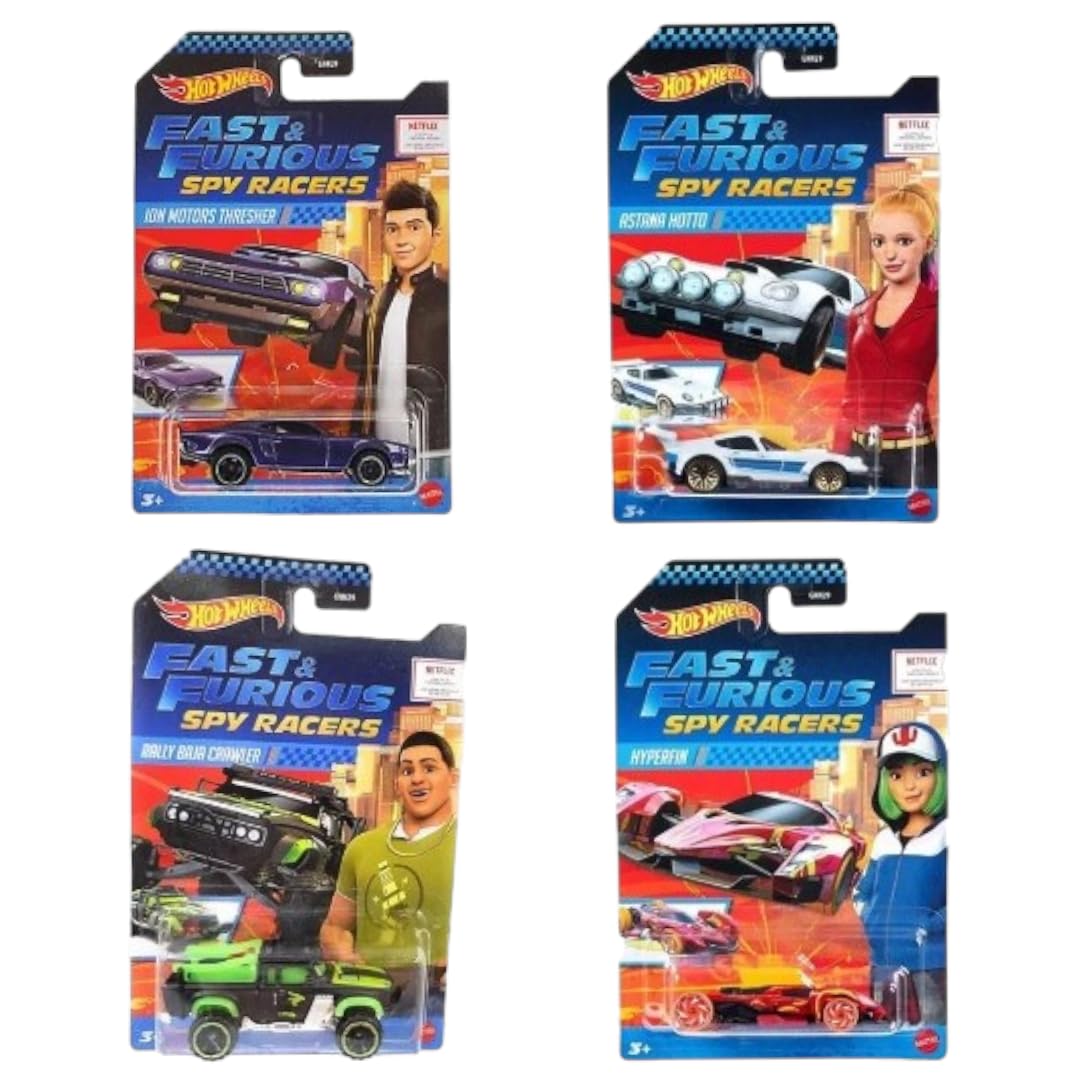 Amazon.com: Hot Wheels Fast & Furious Spy Racers Complete 4‑Car