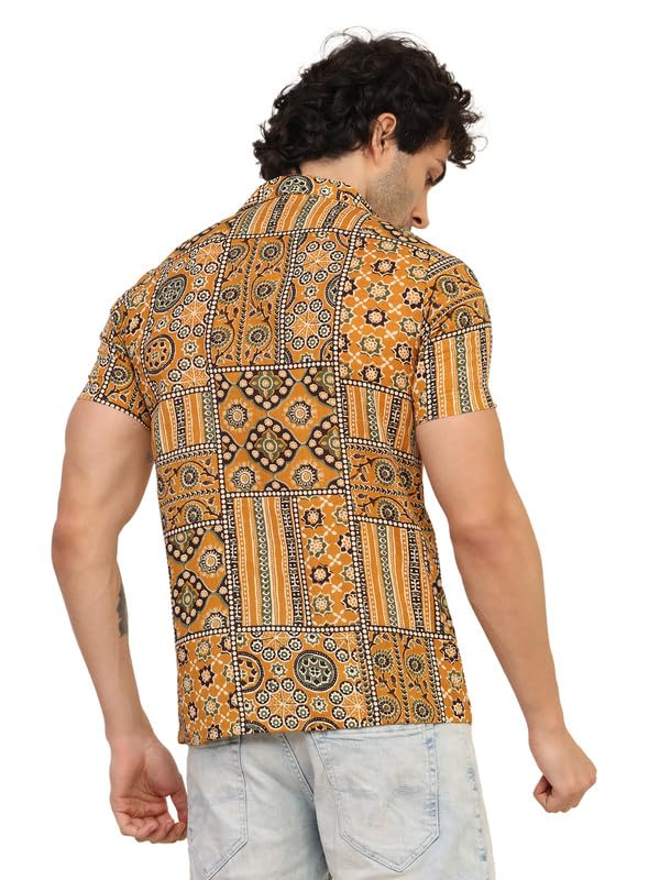 Image of KE KANHA EXPORTS Shirt for Men /Cotton Shirts for Men /Stylish Mens Casual Shirt /Men's Slim Fit Shirt & Regular Fit Shirt for All Occasions Western Beach Summer Shirt Style