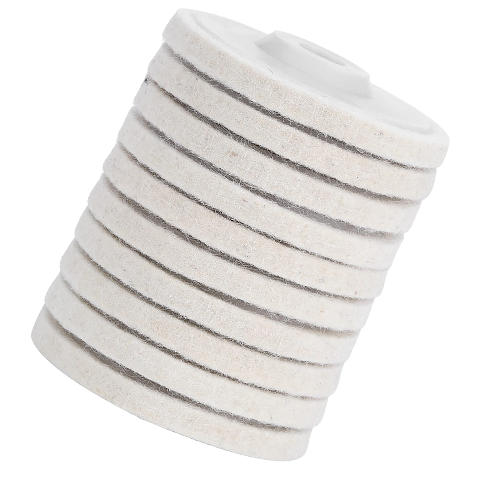 10 sztuk Wool Felt polerskie tarcze polerskie, szlifierki kątowe, tarcze polerskie, tarcze polerskie do wełny, zestaw do polerowania, do biżuterii metalowej, młynka cylindrycznego (cienka wełna)