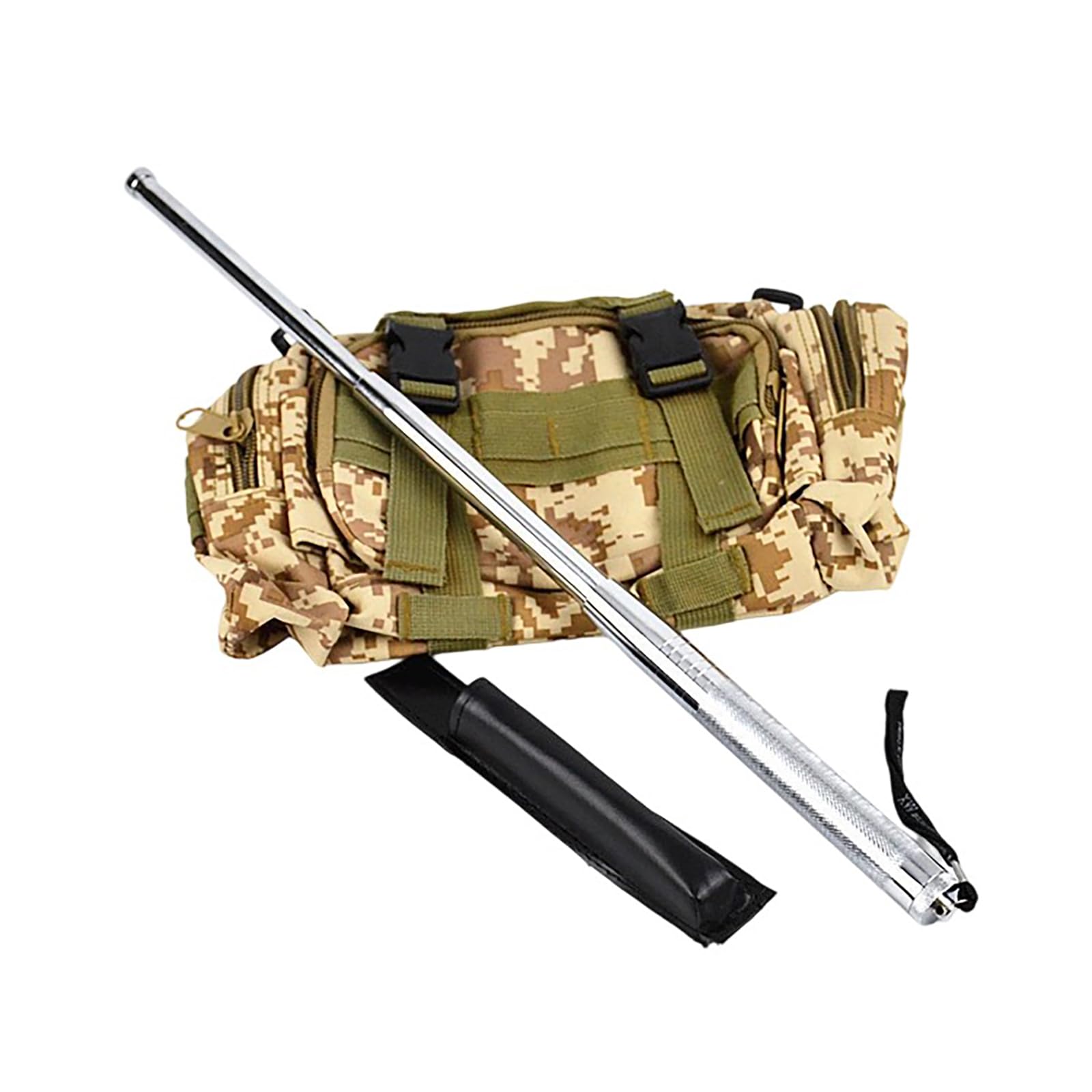 Outdoor-Teleskops tange, Mini Pocket Schnell Griff, Flexible Sicherheit und Selbstverteidigung-Walking Stick