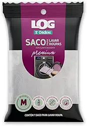 Ordene - Saco Premium para Lavadora de Roupas, Tamanho Médio, Linha Log