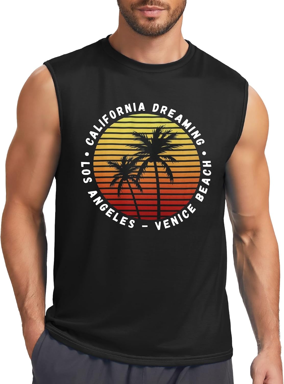 MISS MOLY Mens Summer Beach Tank Top Hawaiian Palm Tree Tanks Sleeveless Graphic Vacation Shirt Gym Muscle Tee