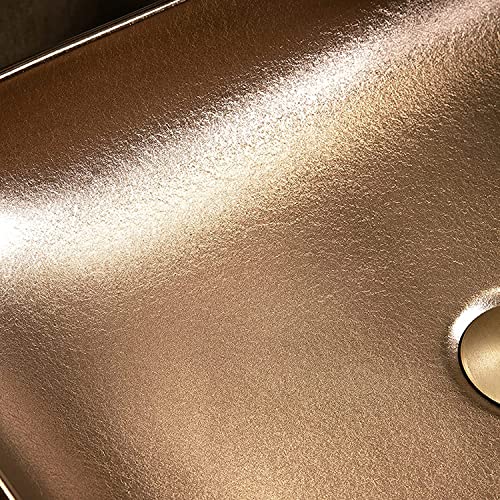 Cuvette de lavage rectangulaire dorée pour résoudre le manque de style
