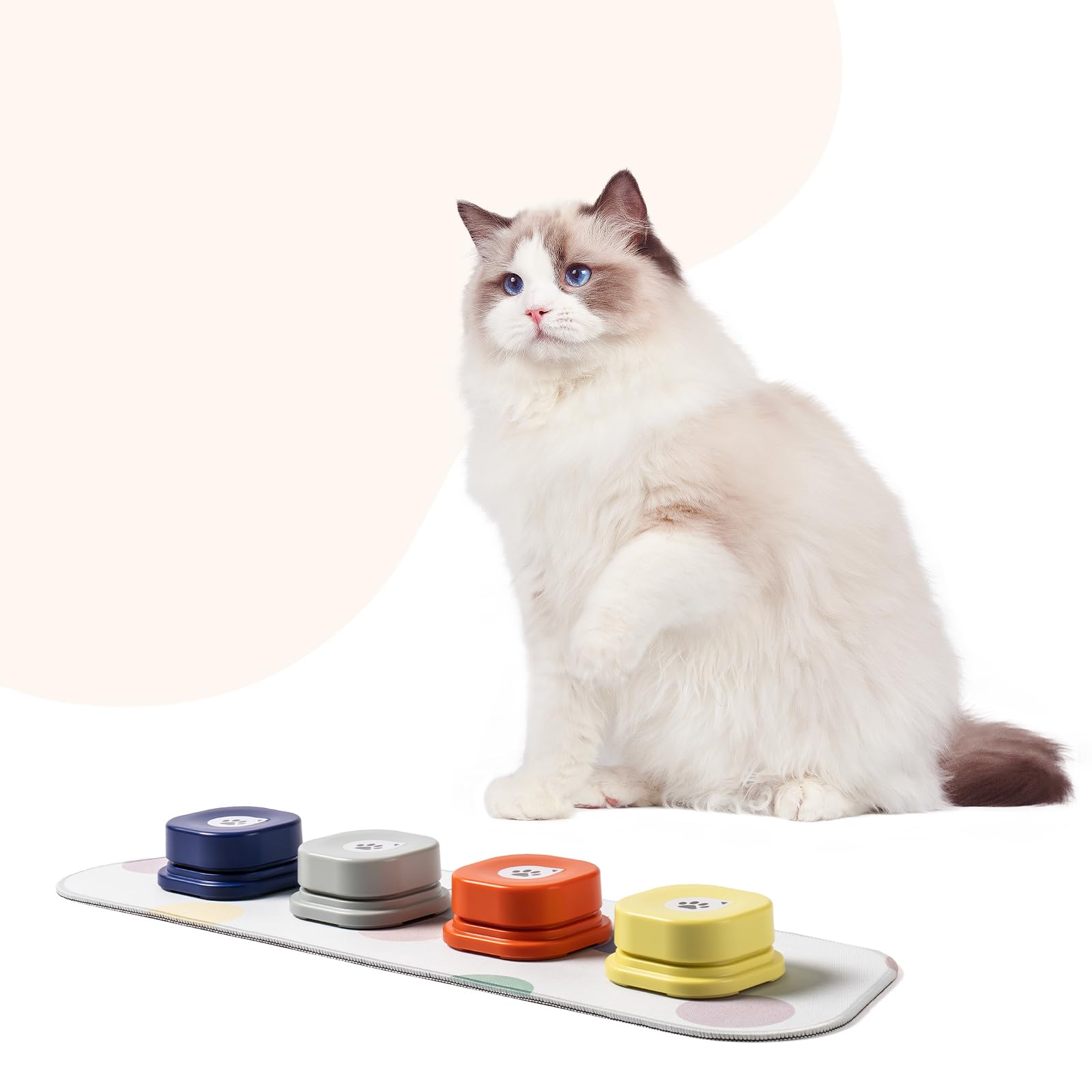 Amazon | MEWOOFUN 犬用 録音ボタン 4個入り 会話ボタン 音声ボタン