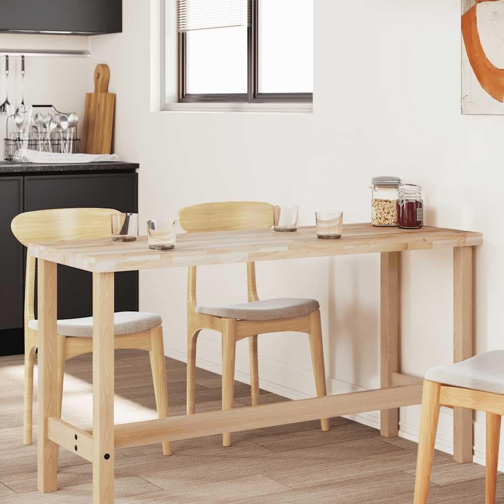 Rechteckige Tischplatte 140x60x4 cm aus massiver Akazie, unbehandelt, geeignet für Esstische, Bistrotische, Couchtische, Küchen, Wohnzimmer, Garten, DIY, Renovierung, Zubehör