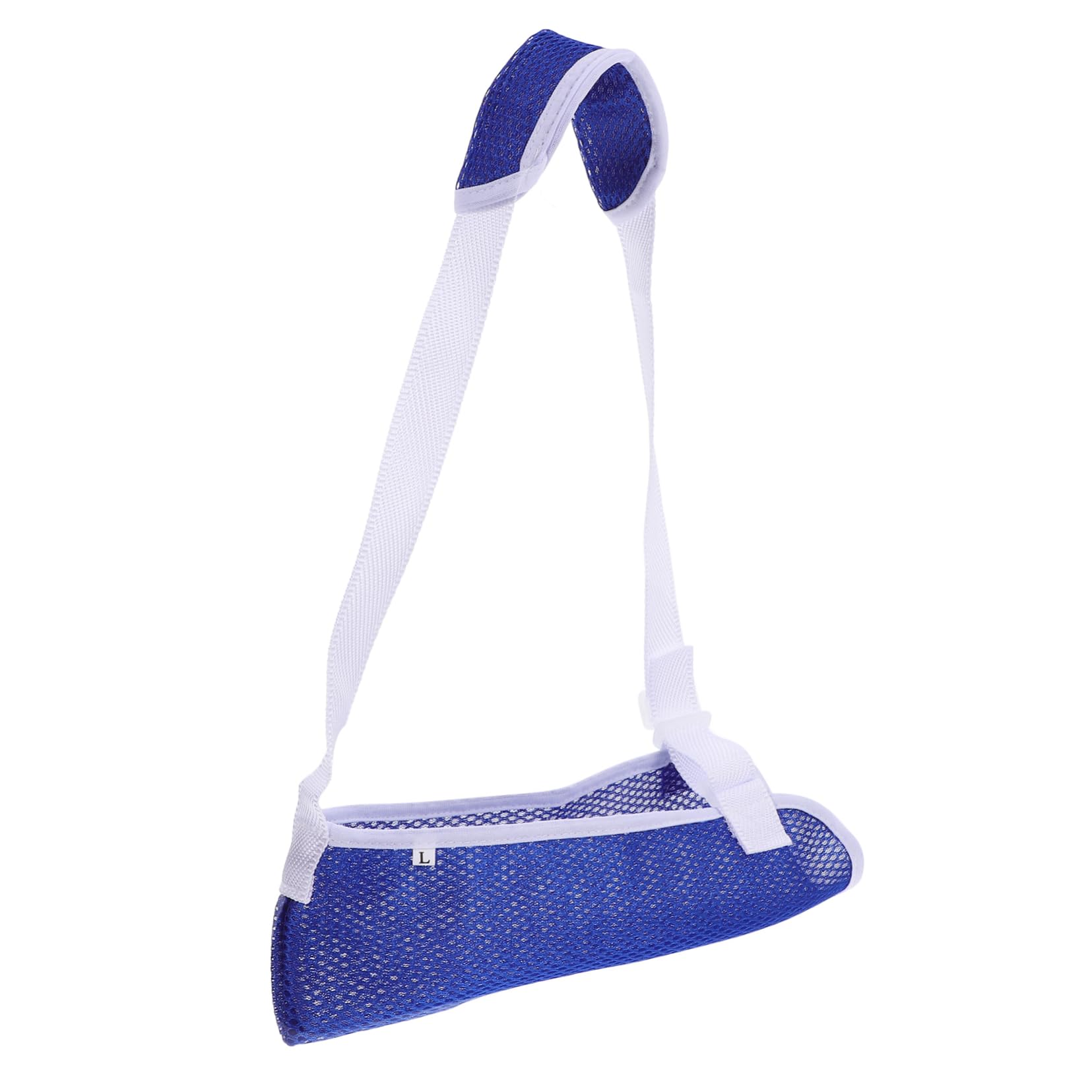 TOVINANNA Elastic Boys and Girls Sling for Broken Arm Medical Shoulder Support Brace Blue Shoulder Pads Breathable Adjustable Size l