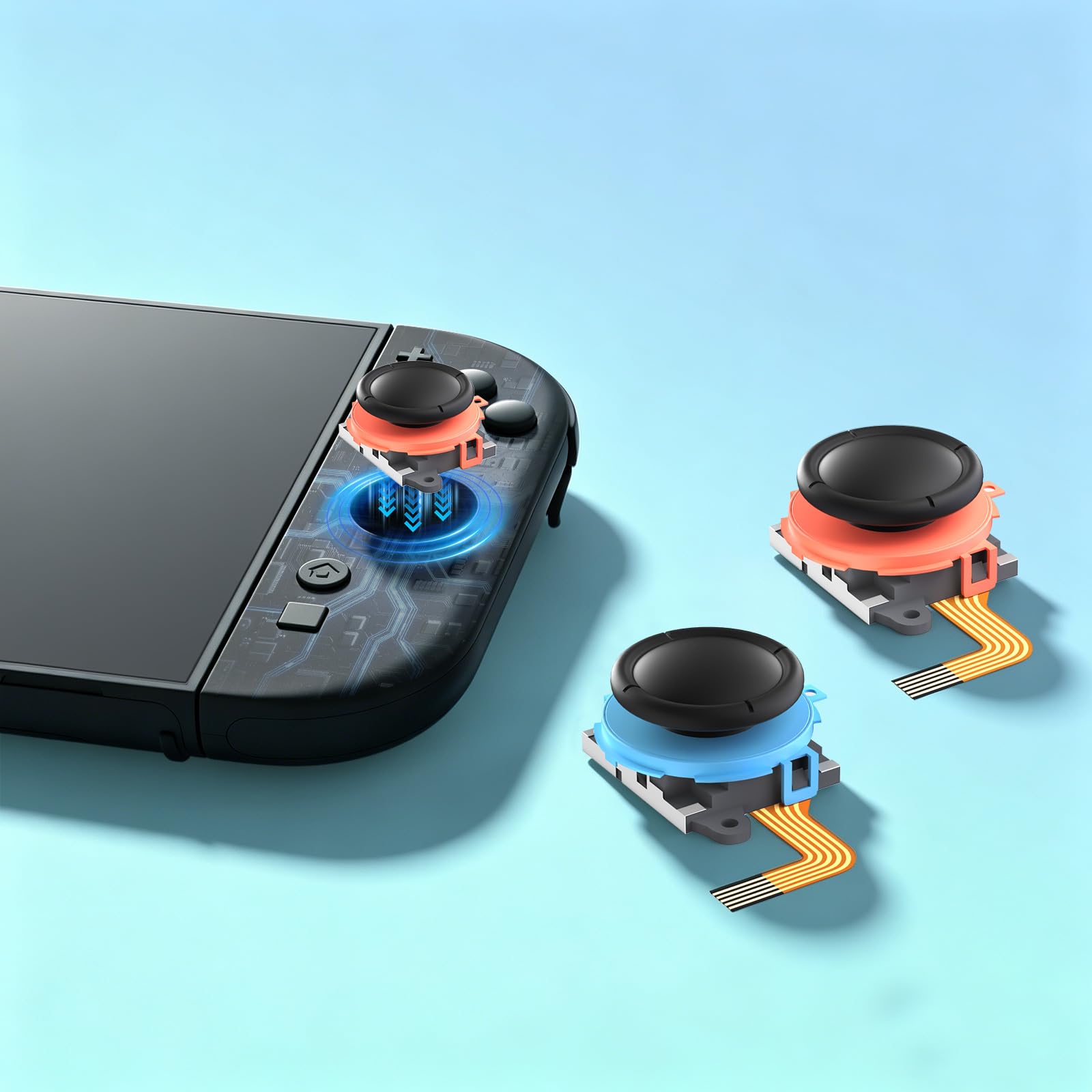 AKNES GuliKit TMR Joystick Kompatibel mit Nintendo Switch 2 JoyCon | Hohe Präzision, Schnelle Reaktionsgeschwindigkeit, Anti-Drift, Anti-Jitter, mit Reparaturwerkzeug
