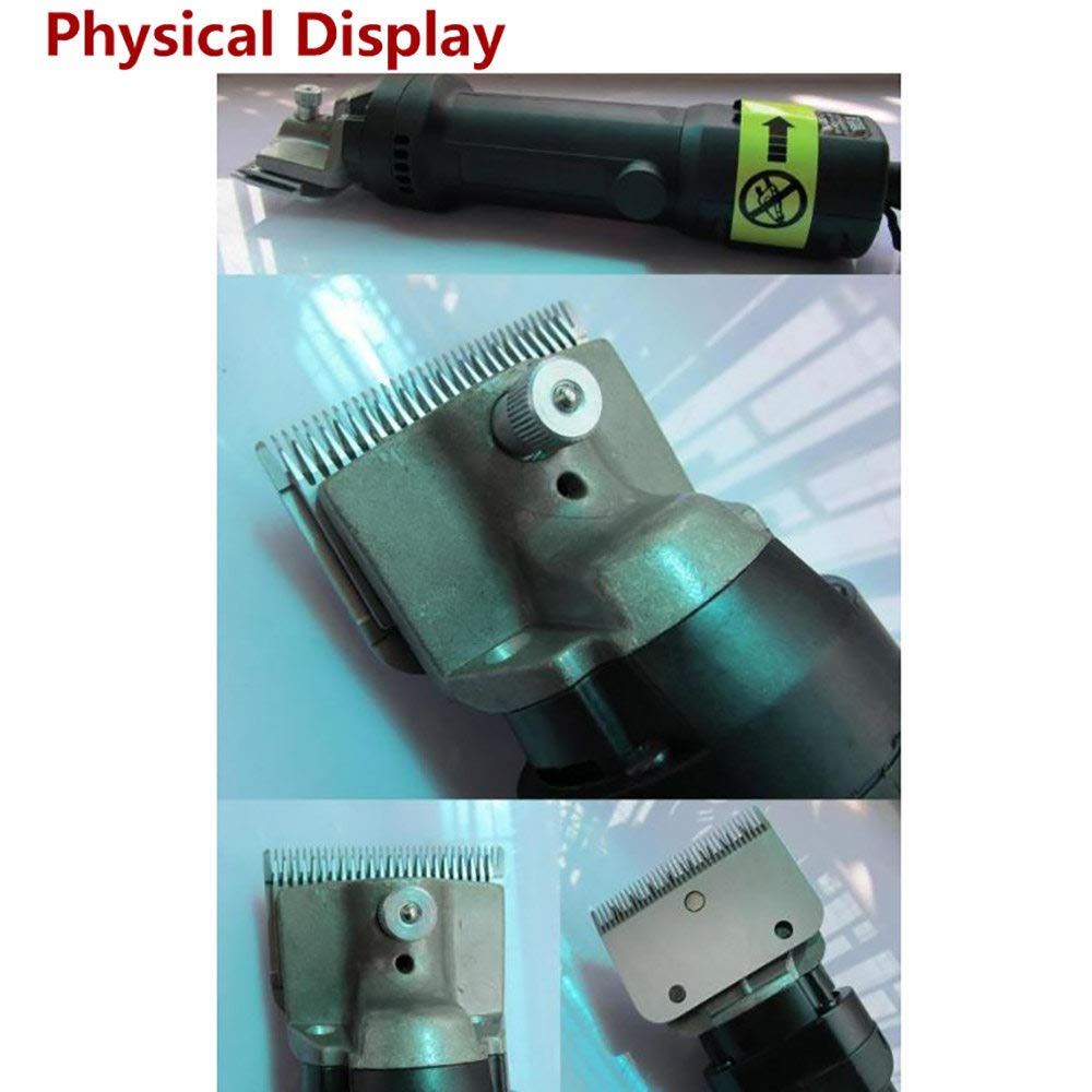 690W Set De MáQuina De Esquilar EléCtrica para Caballos,Esquiladora Profesional 6 Velocidades Ajustables,Esquiladora Trasquilar Peladora,para Burro,Caballo,Green