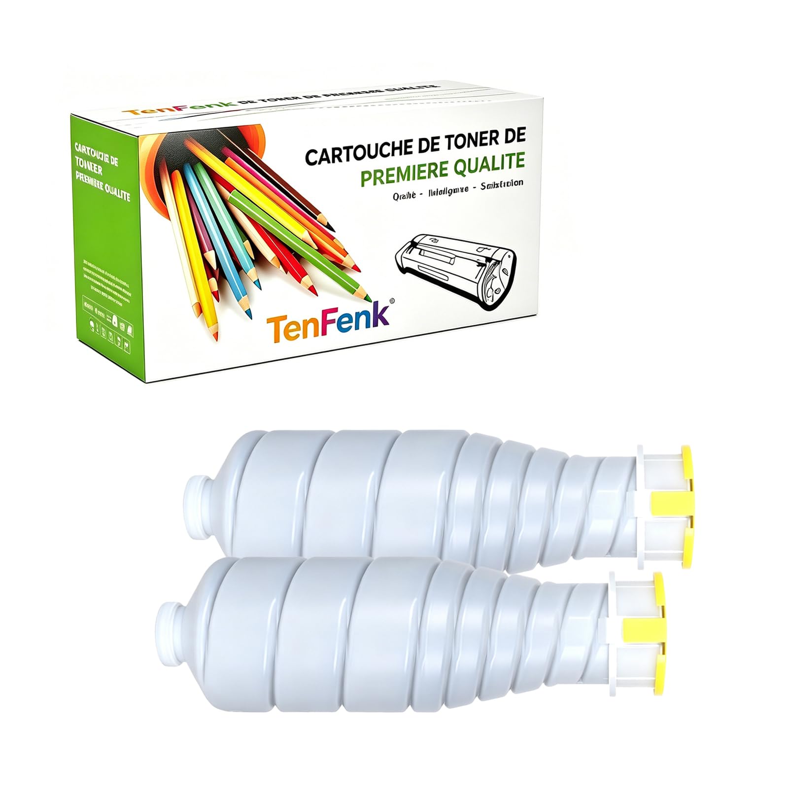 Kompatybilny zamiennik kasety z tonerem dla Konica Minolta TN010 TN-010 02UF do użytku z Konica Minolta Bizhub Pro 1050 1050E 1050P drukarką,(Czarny- 120000 stron),2 pack