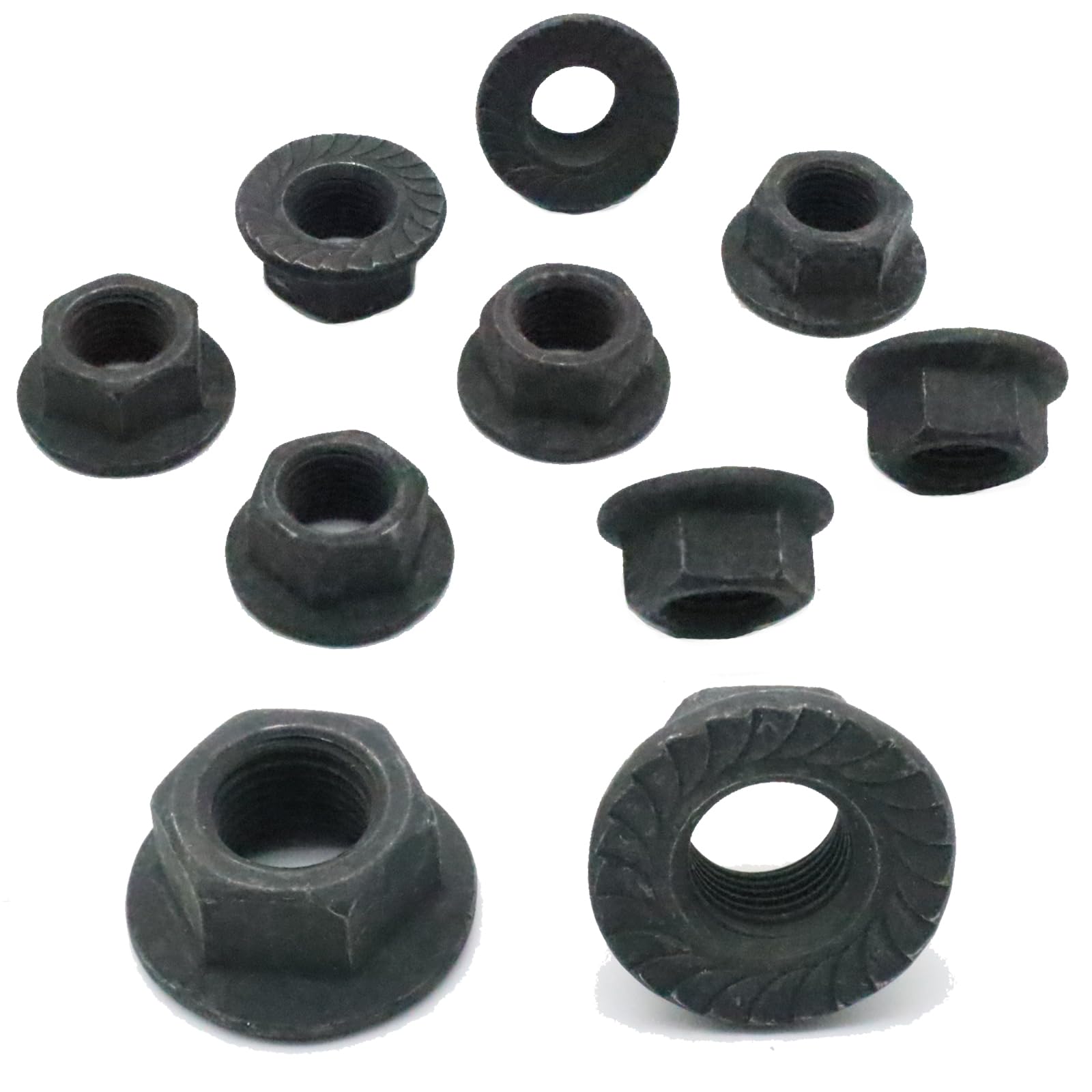 M12 Flange Nuts - 20 Pack, Carbon Steel -9 M12 Flange Nuts - 20 Pack, Carbon Steel -9