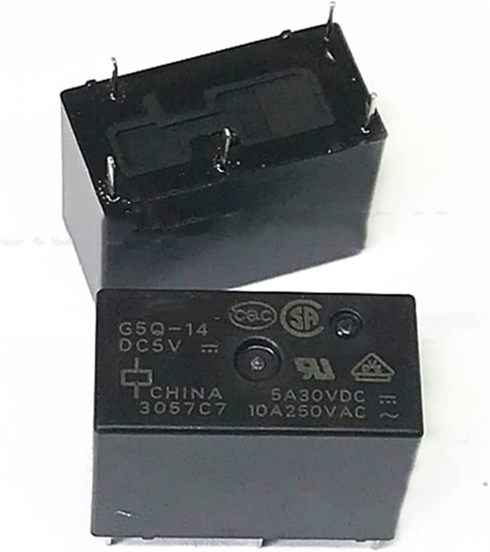 Aerbnyeqp One Color Relay 10Pcs/Lot G5q-14 G5q-14-5V Dc5v G5q-14-12V Dc12v G5q-14-24V Dc24v 5A 5Pin Alternative G5q-1 G5q-1-Eu(Dc5v)