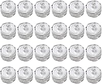 Vista 10 de Luces LED sumergibles, impermeables, para bodas, luces LED subacuáticas, velas de té para centros de mesa, fiestas, Navidad, juego de 24, blanco