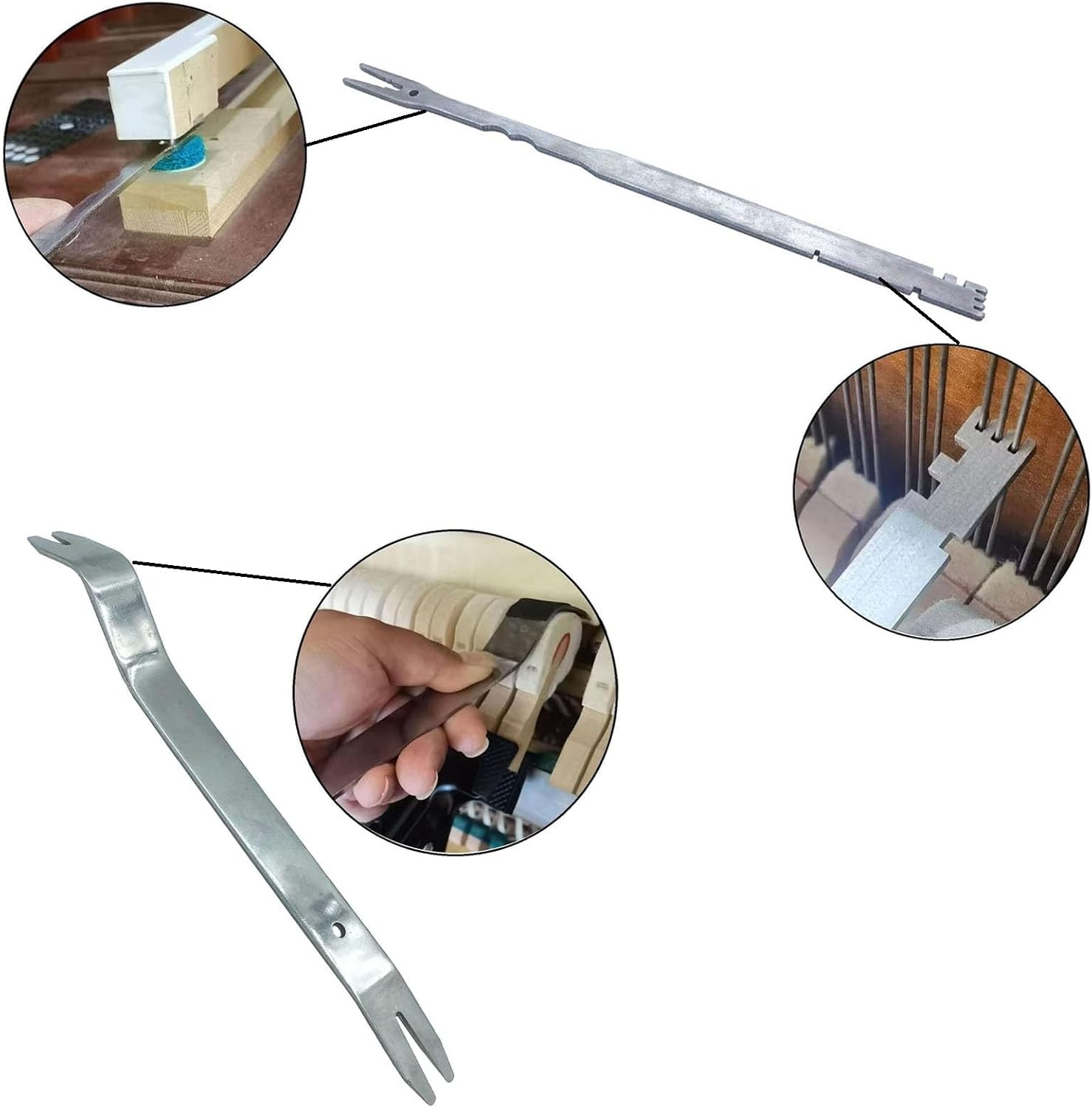 26Pcs Piano Tuning Repair Regulating Tool Kit Including Tuning Wrench Hammer Mute Tweezers Fork Belt Clip Regulating Screwdriver Capstan Screw Wrench Set with 6" Combination Tool Handle