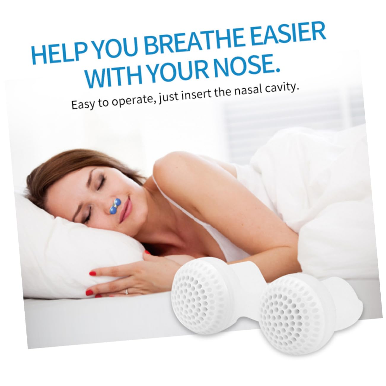 3 Juegos Dispositivo Nasal Colador Aparato De Respiración Nasal Tapón Papilas Nasales 2 Piezas * 3 Didiseaon