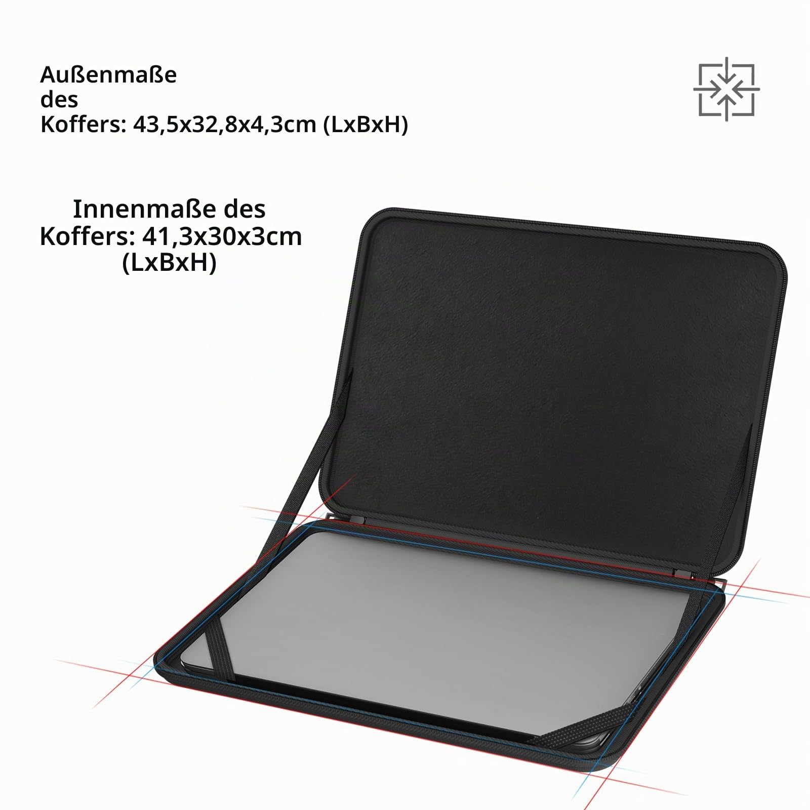 Smatree 17,3 Zoll Laptop Hülle für ASUS ROG Strix G17, ASUS ROG Strix Scar 17, Harte Schutzhülle Tasche 17,3 Zoll ASUS Computer, Schlanke Tragetasche, Wasserabweisend
