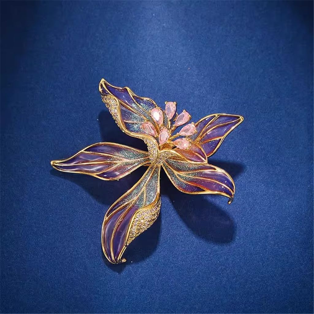 Flower Brooch, Crystal, Suit, Pin, Clothing Accessories image 3