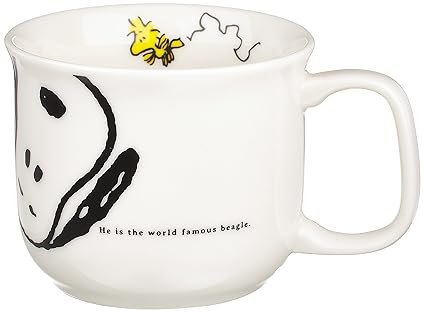 Peanuts 606131 Snoopy Joy Mug, 6.1 fl oz (180 ml), White