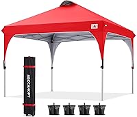 Vista 17 de ABCCANOPY - Toldo desplegable de 10 x 10 pulgadas, para exteriores, portátil, ideal para la playa; toldo con bolsa de transporte con ruedas, 4 sacos