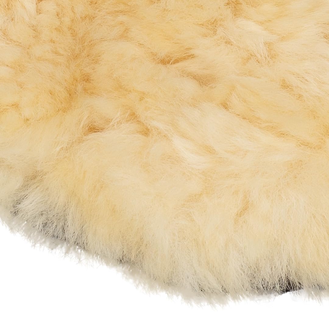 Maxshine Guante de lana de piel de oveja premium, guantes de lana de corderos reales para lavado de coche, almohadilla de lavado de piel de cordero ultra suave