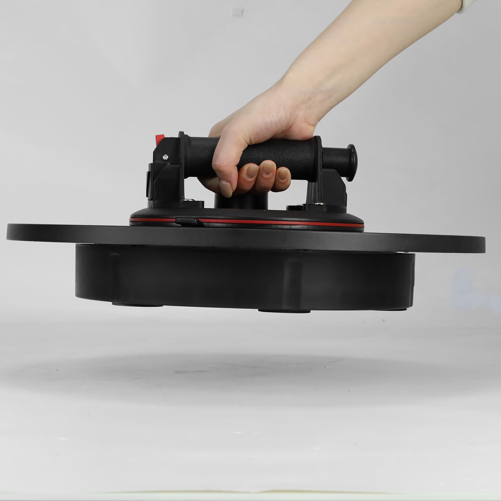 Zuignap, 3 Platen Vacuüm Glazen Tegels Lifter Aluminiumlegering ABS En Rubberen Trekker Voor Bewegende Glazen Spiegels Om Op Te Tillen Bewegende Trekken Handling Materialen