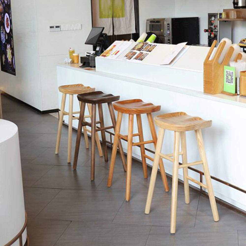 Amazon｜WWJJ カウンターチェア ヴィンテージ 木製 バースツール 北欧